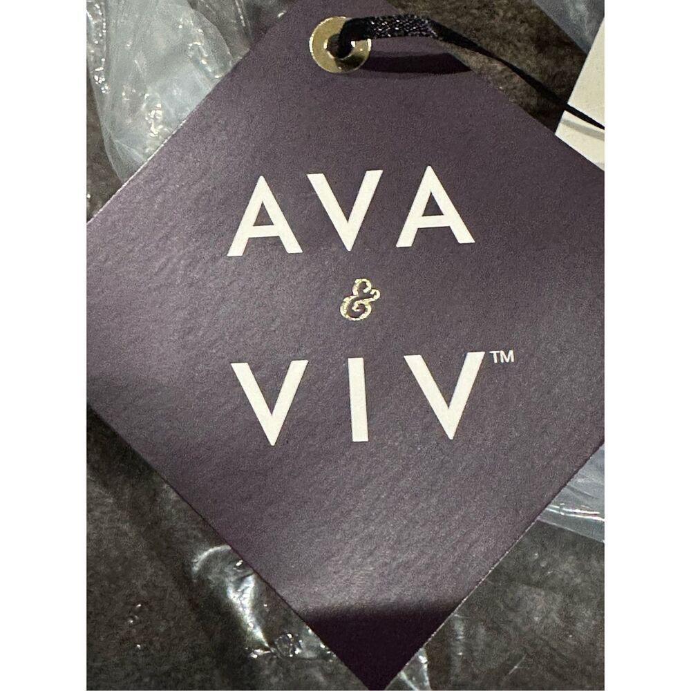 Ava & Viv NWT size 4X brown cozy mock neck sweater - Picture 5 of 8